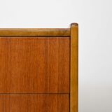 Teak nightstand with two drawers