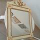 Vintage bohemian mirror from the 80s in carved wood.