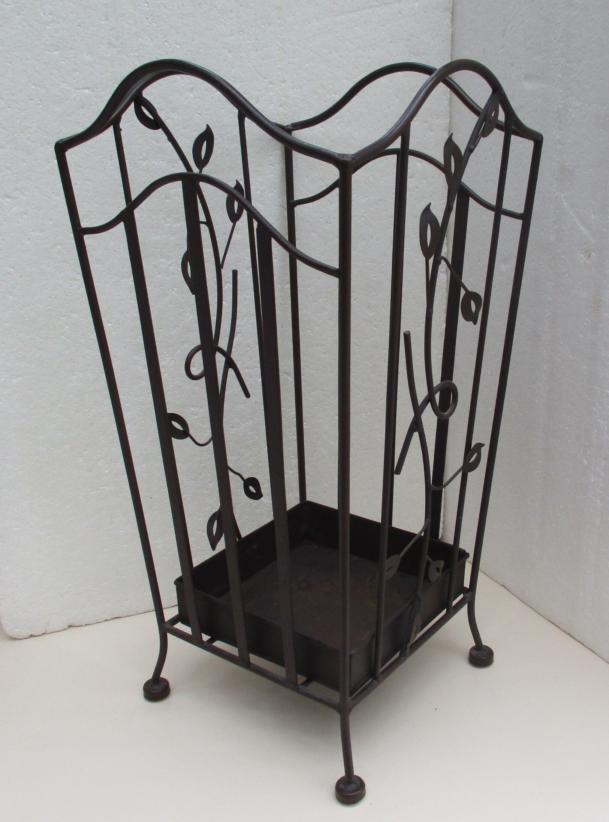 Wrought iron umbrella holder
