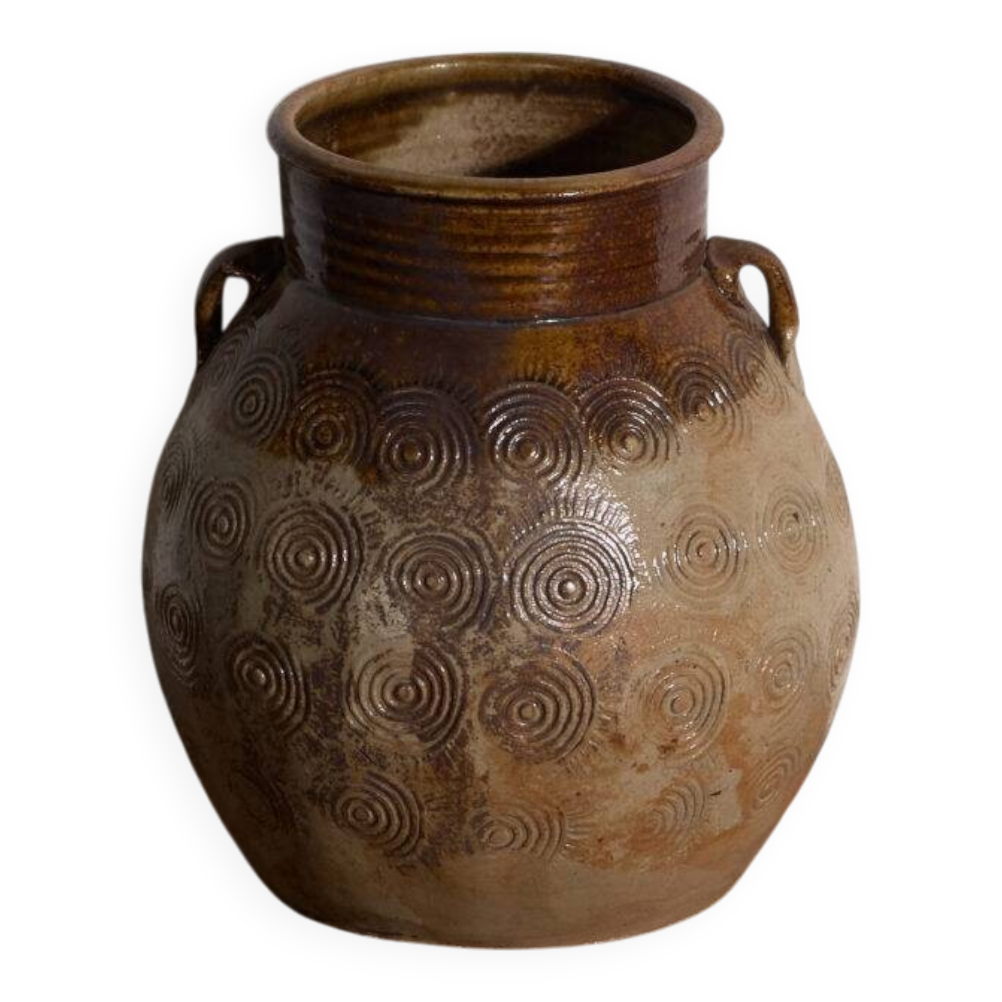 Ancient Chinese glazed stoneware vase – China, circa 1900