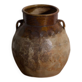 Ancient Chinese glazed stoneware vase – China, circa 1900