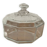 Arcoroc octagonal transparent glass candy box