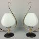 2 lampes arlus opaline et laiton 1960