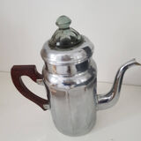 Cafetière ancienne chrome et bakélite