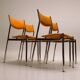 4 chaises tubulaires chromées, France-Italie vers 1970