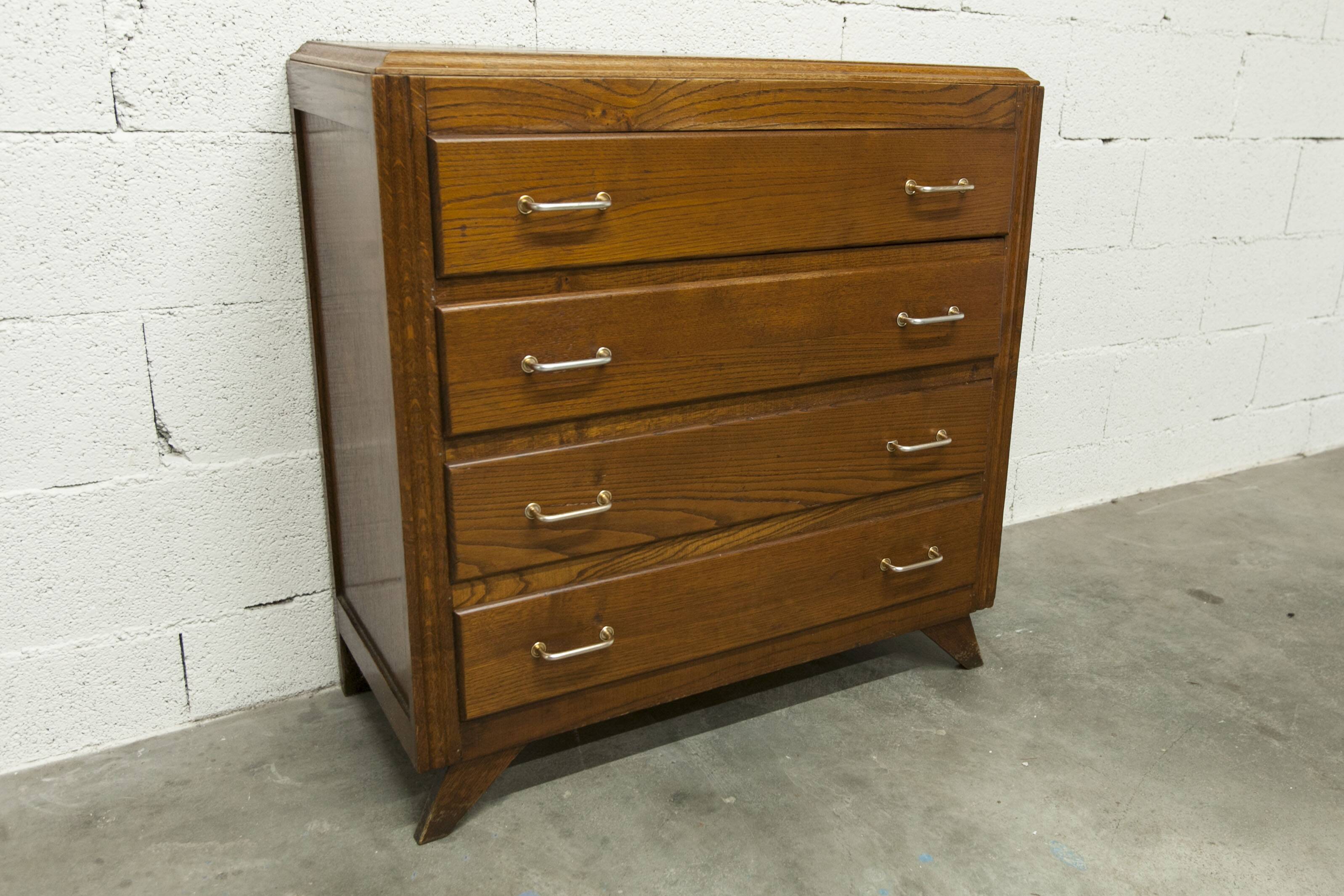 Commode 1930 art déco 86cm 4 tiroirs