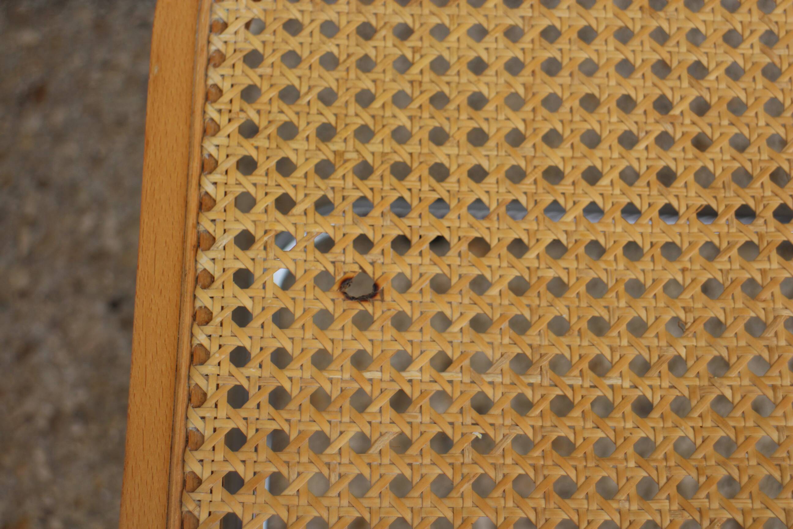 paire de chaises cannées  Breuer cesca B32