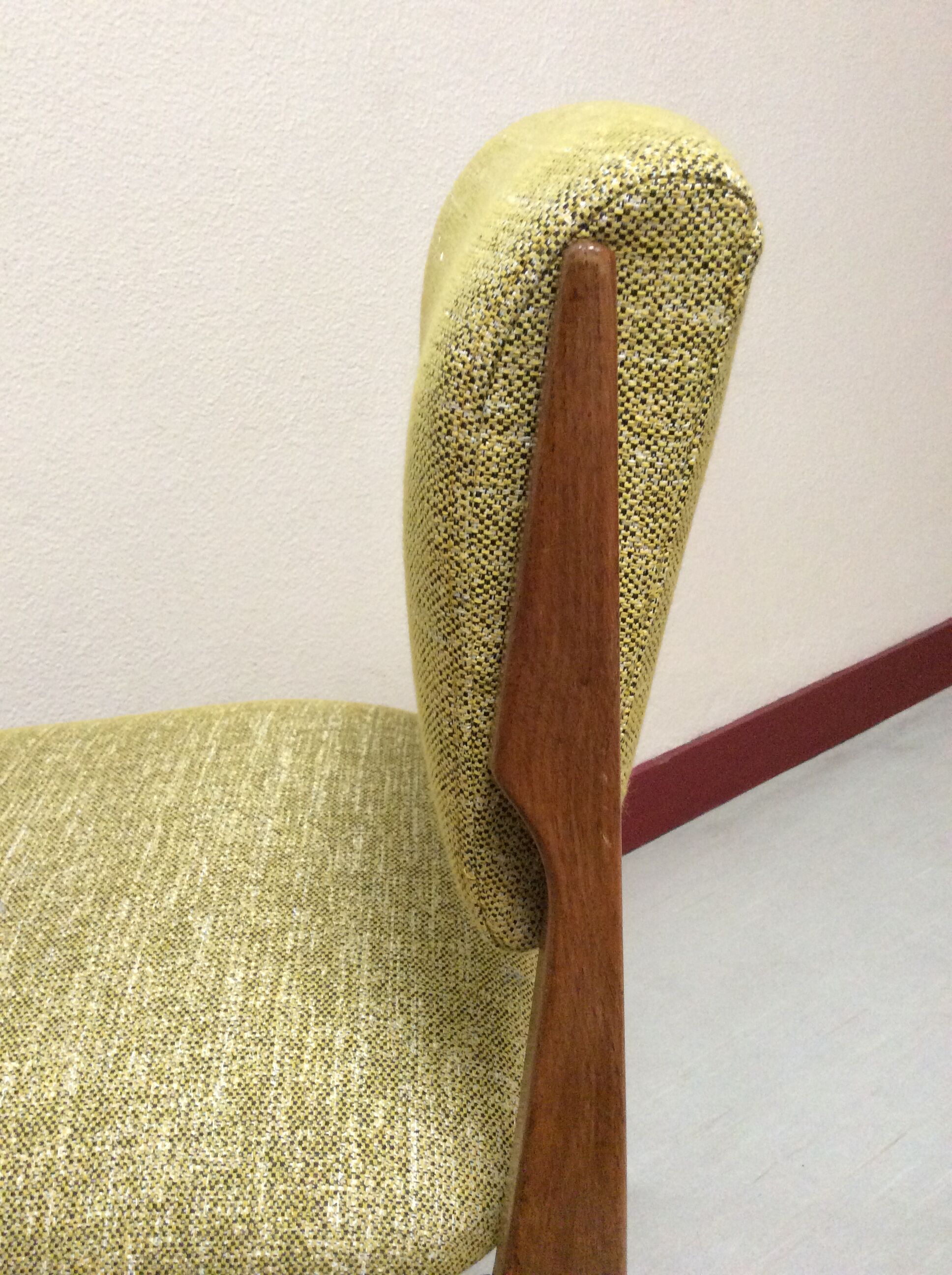 Scandinavian mustard chair 70s