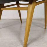 Vintage armchair skaï black