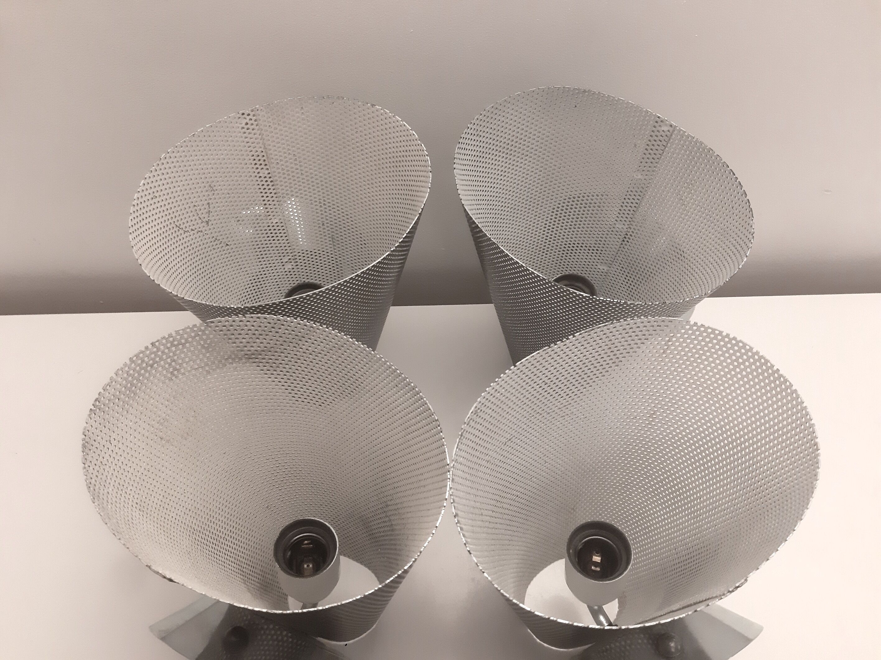 Pair of modernist sconces, 1950