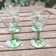 Carafe and its 4 shot glasses, urane uralin