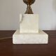 Alabaster lamp base 1950