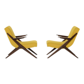 Pair of armchairs by ULUV upholstered in Kvadrat Hallingdal, Czechoslovakia, 1960s
