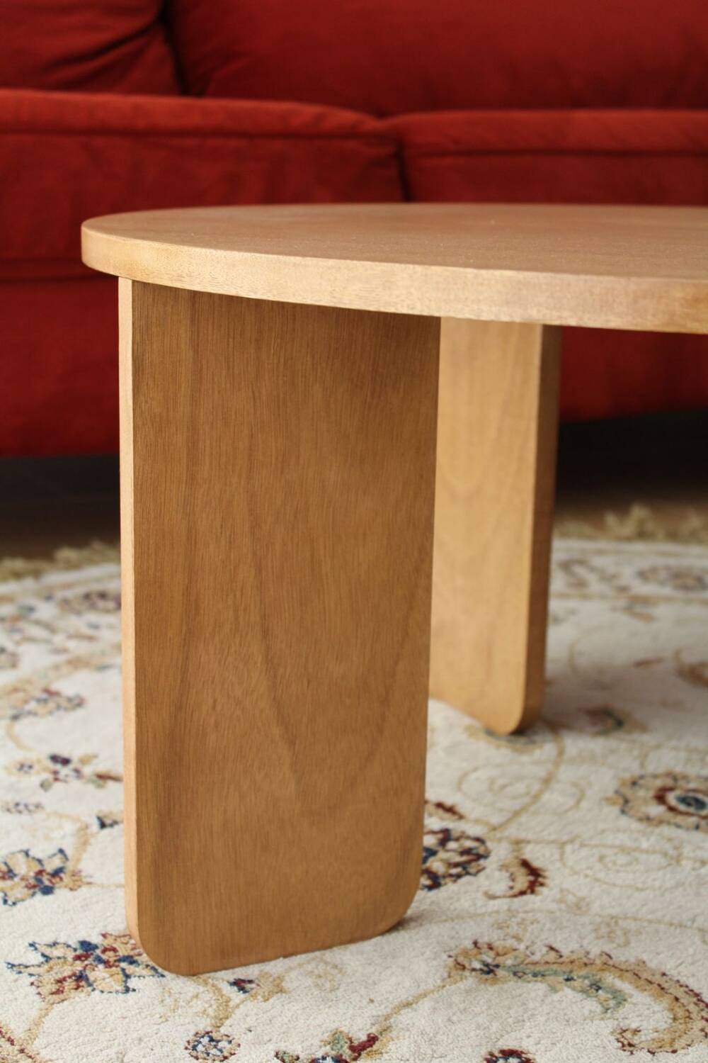 Table basse ronde contreplaqué