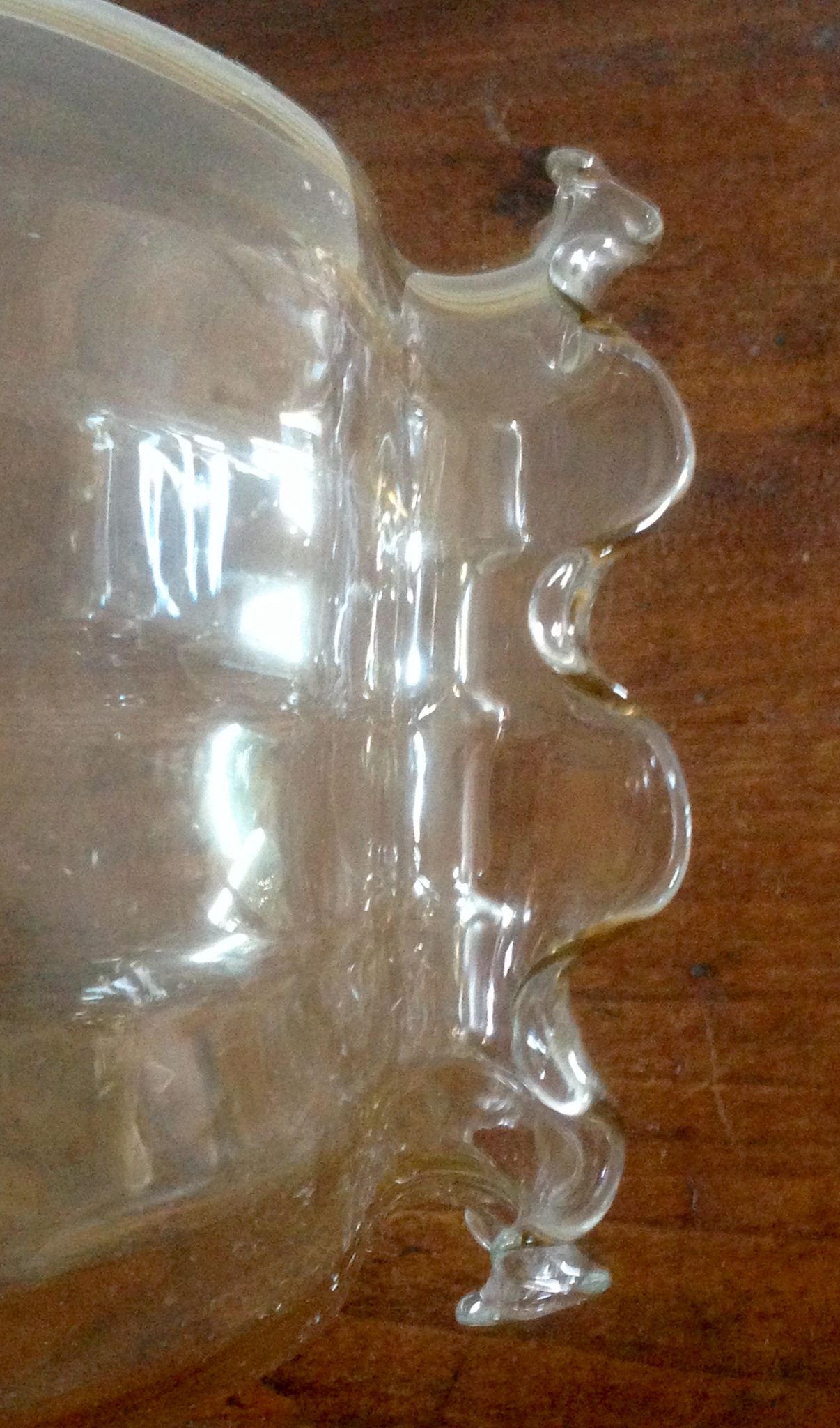 Suspension plafonnier en verre vintage