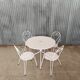 Wrought iron garden furniture