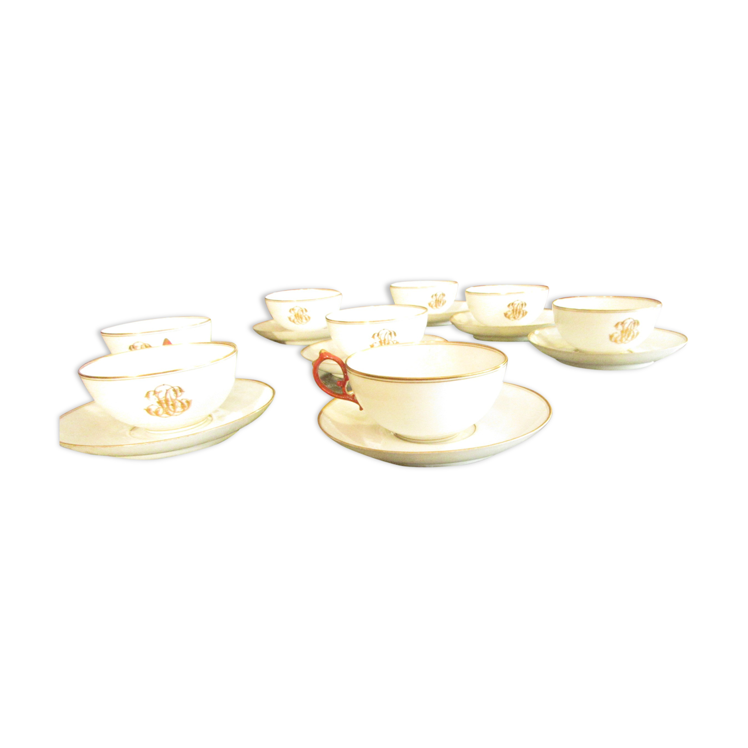 Porcelain cups- batch of 8 - early 20th