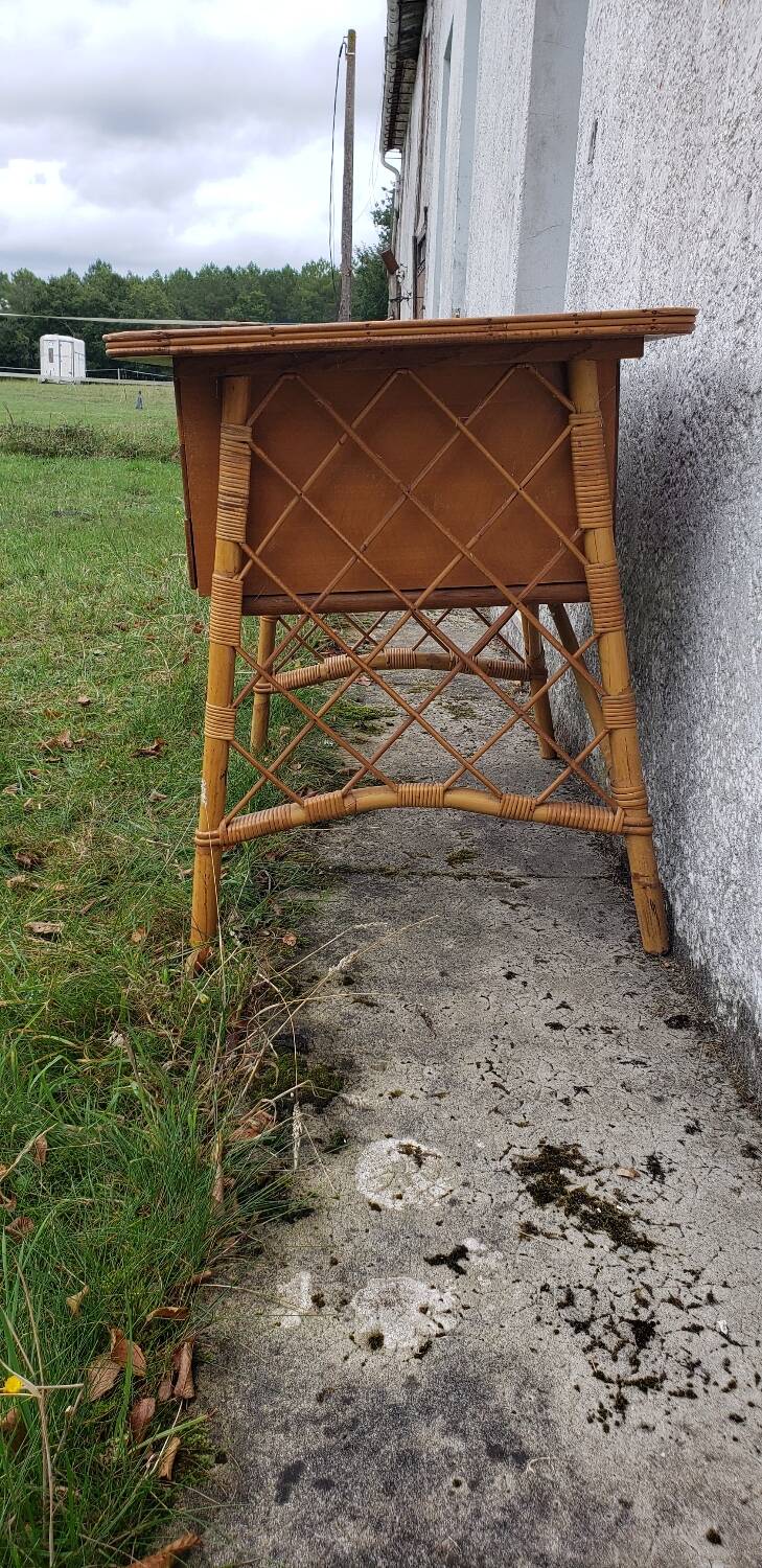 Rattan desk
