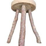Vintage Brutalist Stool in the Style of Jean Touret 1960