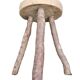 Vintage Brutalist Stool in the Style of Jean Touret 1960