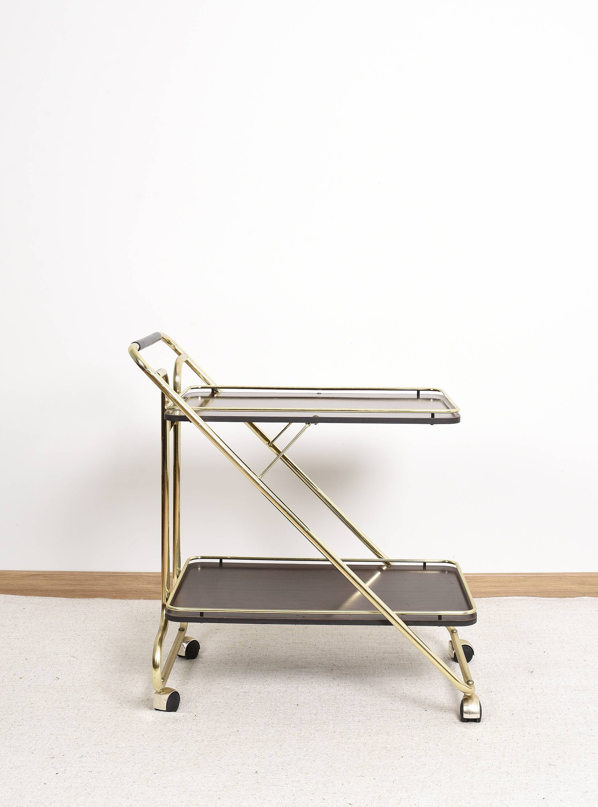 Trolley, bar service, folding table, in formica