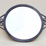 1930 hammered metal mirror