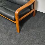 Vintage teak Danish design two seat sofa by Komfort Denmark