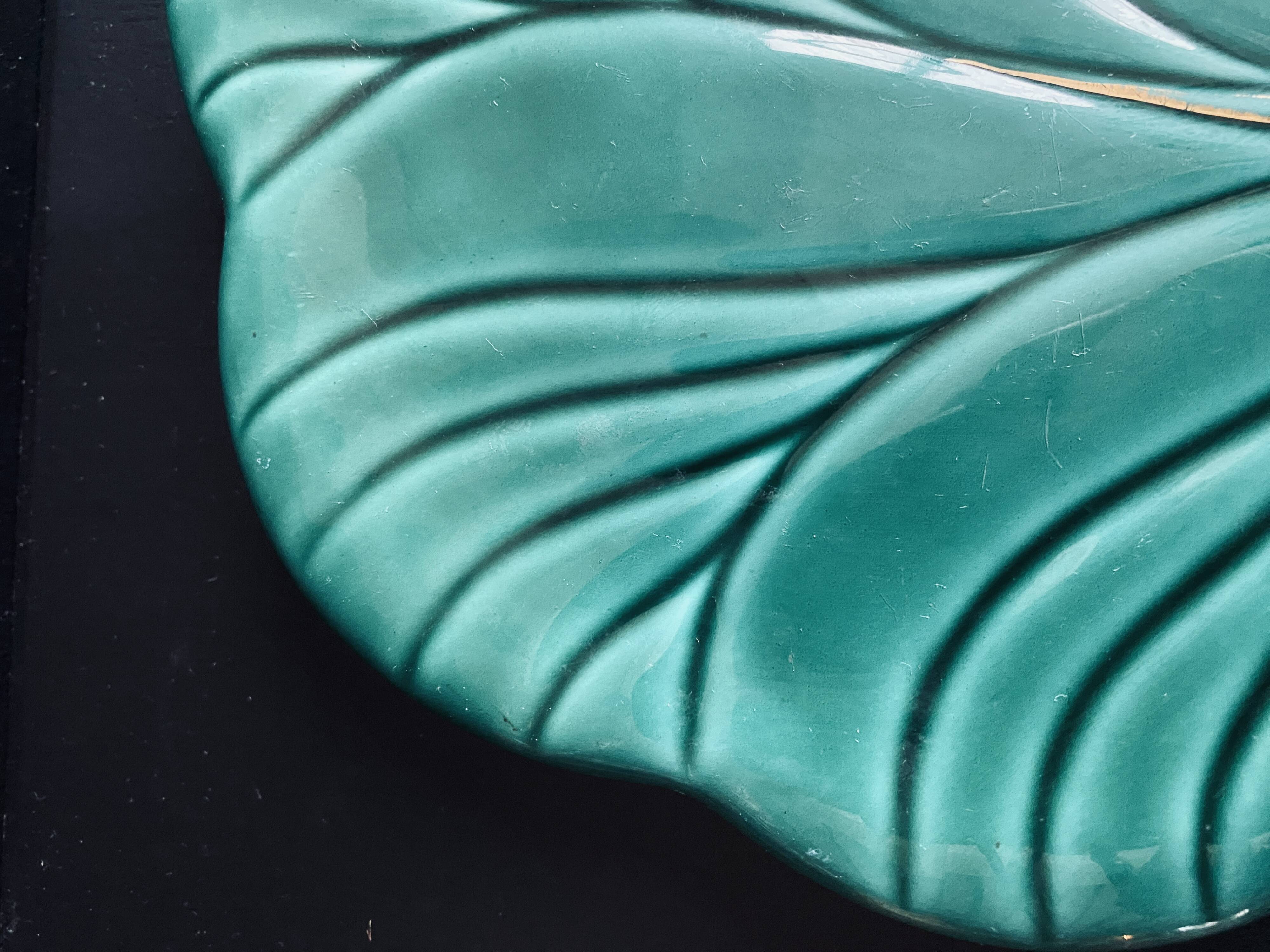 Verceram green vintage trivet