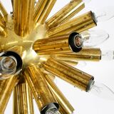 XXL 1960s Space Age brass ceiling lamp by J.T. Kalmar with 43 arms | 66 cm