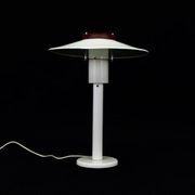 White bedside lamp, Danish design, 1960s, production: Denmark