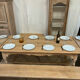 Table de ferme en chêne massif avec rallonges