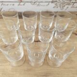 Set of 11 vintage Luminarc wine glasses, Sweden model, transparent, 10cl