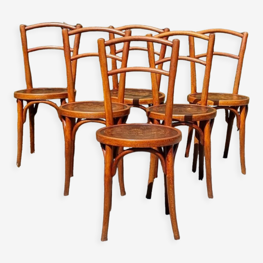 6 chaises bistrot Horgen-Glaris années 20 | Selency