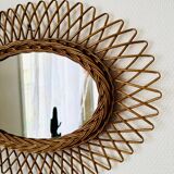 Wicker mirror