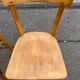 2 Scandinavian bistro chairs by Baumann in light wood from 1980.