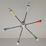 Lustre araignée vintage, luminaire spoutnik ancien