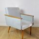 Vintage Art Deco Loft armchair - blue sky