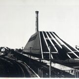Rosine nusimovici, usine d'incinération puteaux, 1978. tirage argentique nb