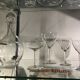 Crystal Art Deco wine glasses