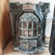 Feu ancien type salmandre en fonte
