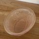 Art Deco soap dish, moulded glass, pink lilies of the valley.