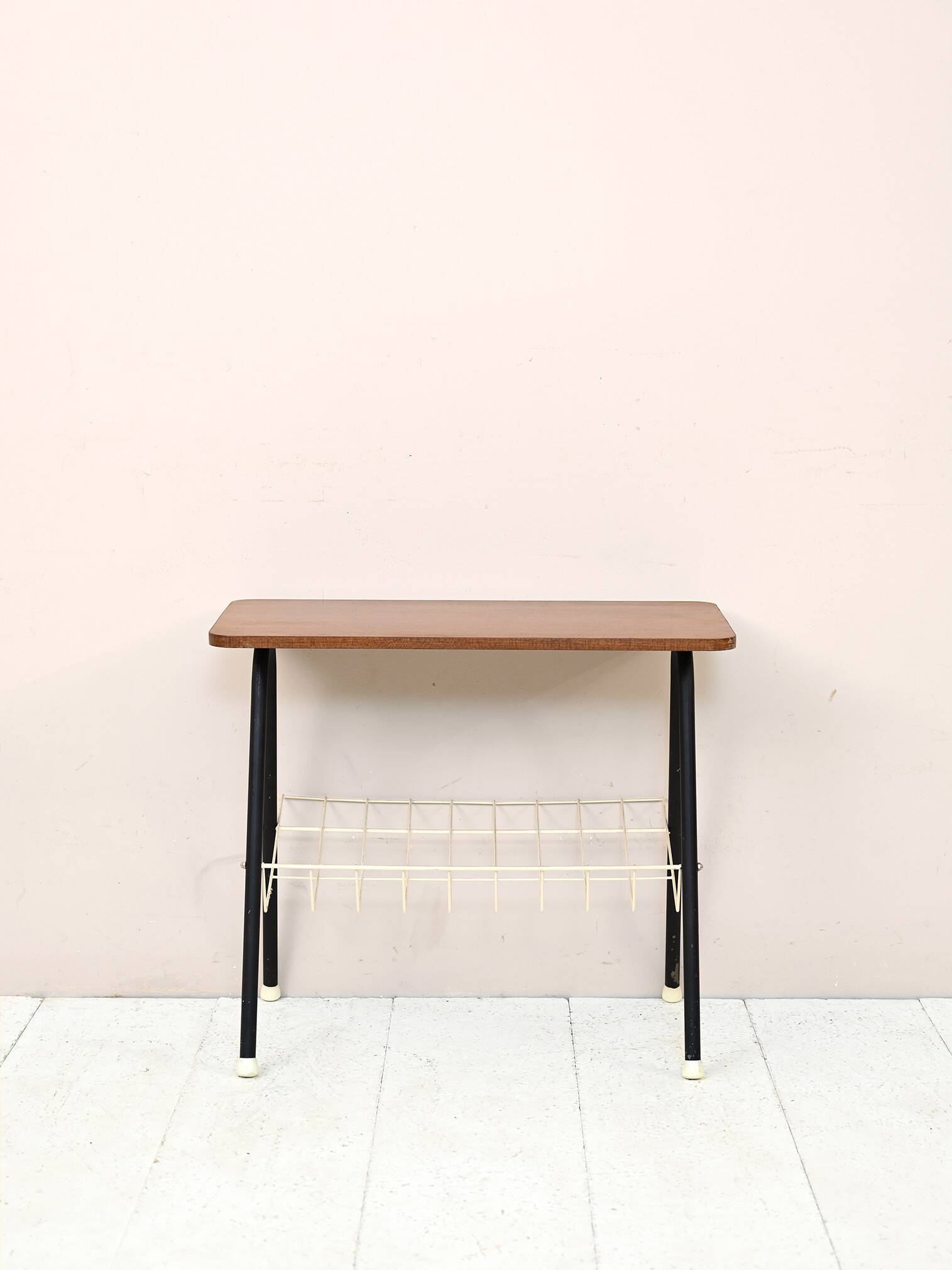 Wooden and metal coffee table