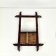 Art Nouveau Wooden Faux Bamboo Mirror, France, 1920