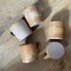 5 stoneware coffee cups