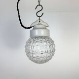 Vintage White Porcelain Pendant Light, 1970s