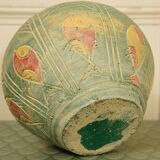 Scarified pansu terracotta vase