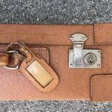 Leather suitcase