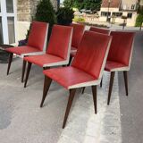 Vintage chairs skaï foot compass