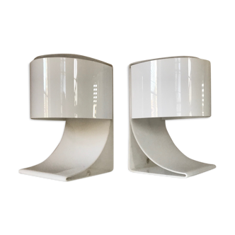 Pair of lamps brother Chabrieres 70s edition