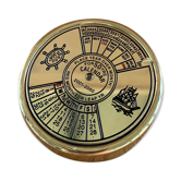 Perpetual calendar brass marine object from 2001 to 2050 collector